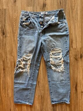 Blue Savvy Women’s Distressed Jeans Size 13